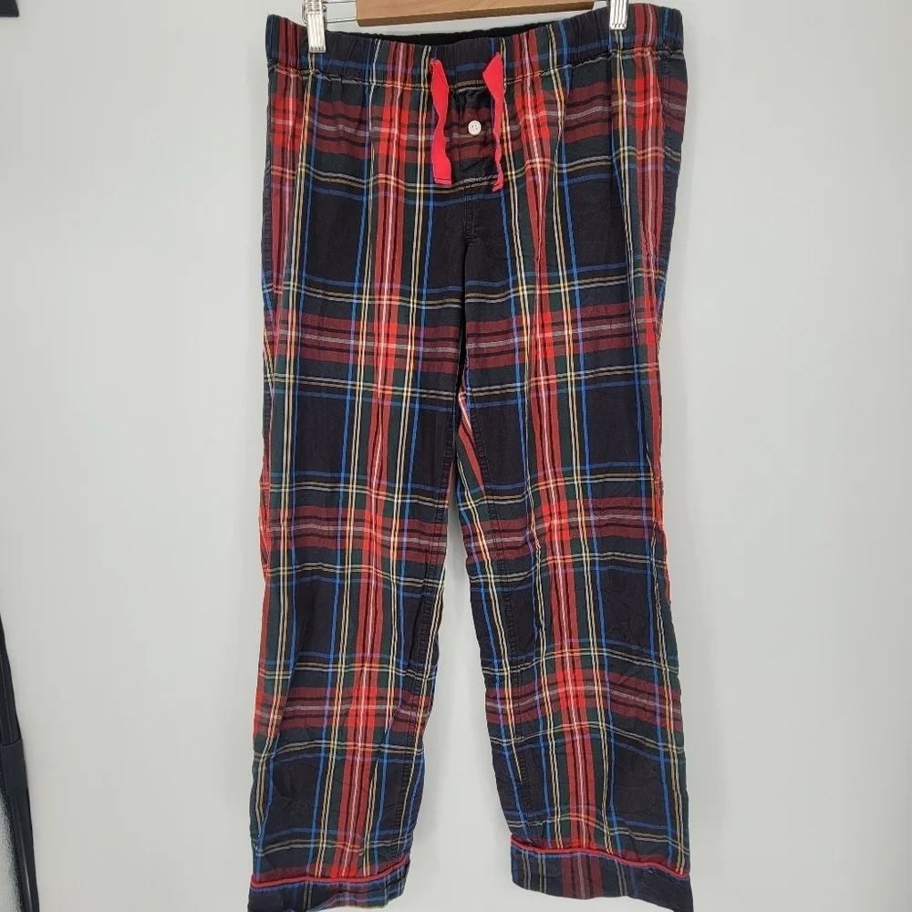 J crew plaid mens Christmas pajamas size small